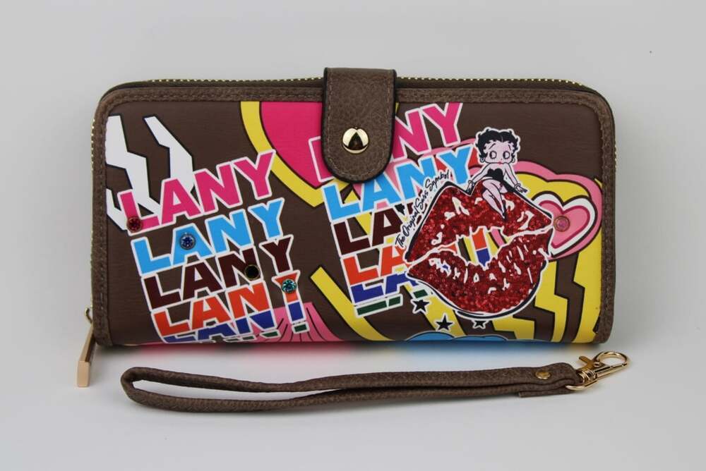 NEW! Betty Boop Women's Lany Vegan Wristlet Wallet - Picture 1 of 6